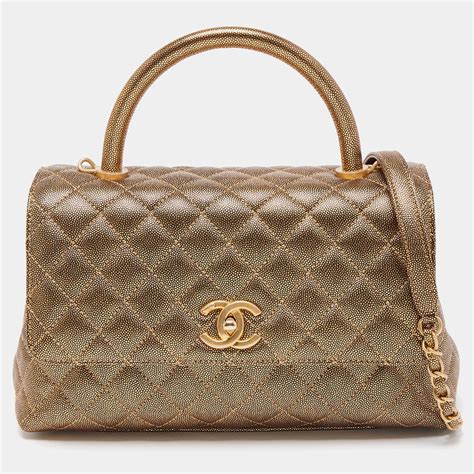 chanel coco handle bag medium|chanel coco top handle small.